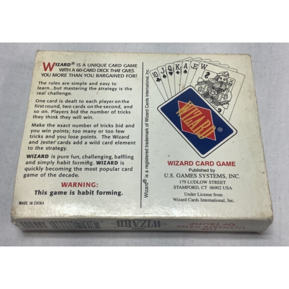 The Original WIZARD Card Game US Games Systems vintage Complete - Picture 3 of 10